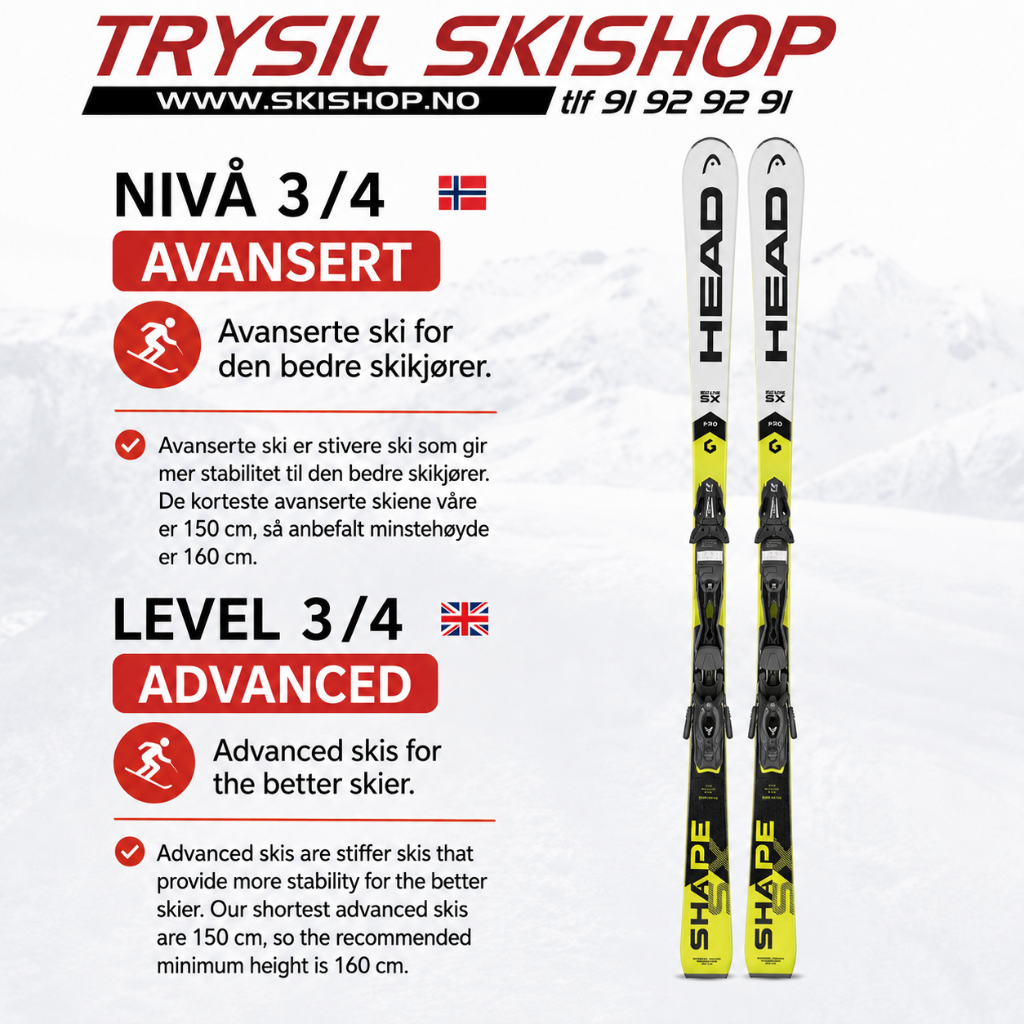 Ski's voor gevorderden – Voorbeeldfoto