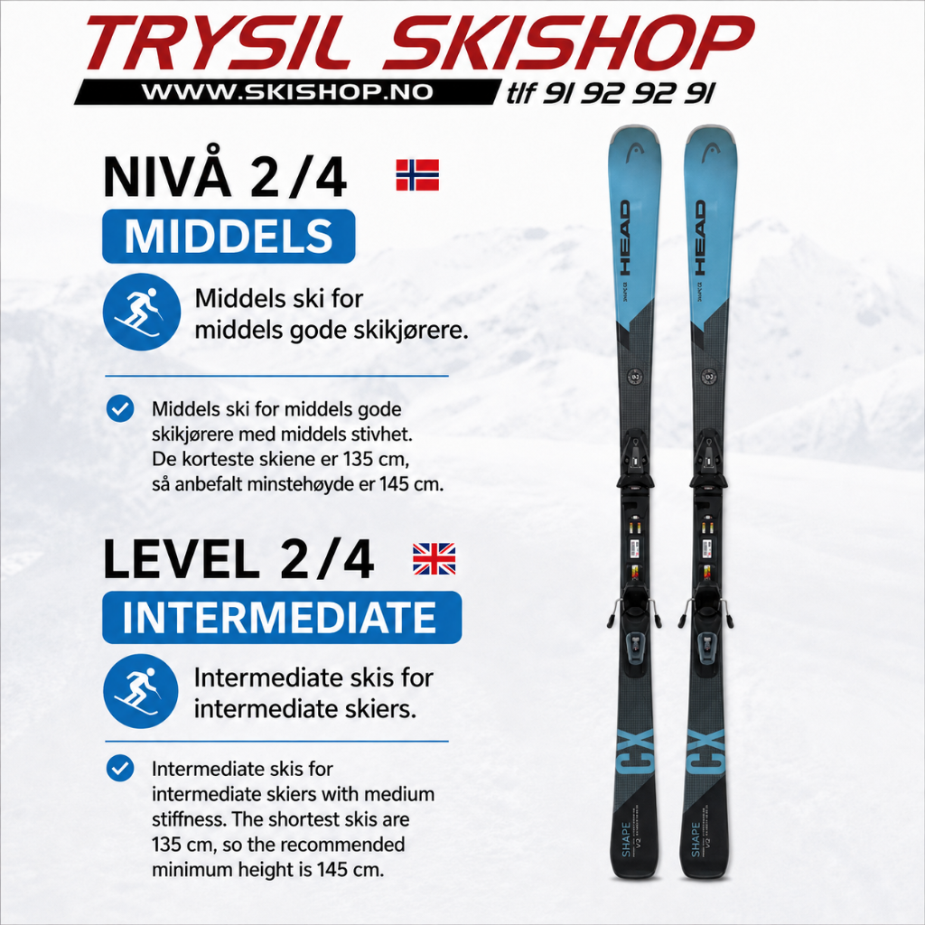 Mittelklasse-Ski – Beispielbild