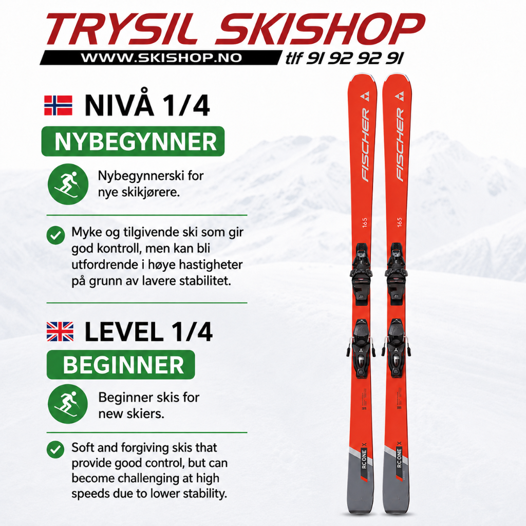 Beginner skis – example image